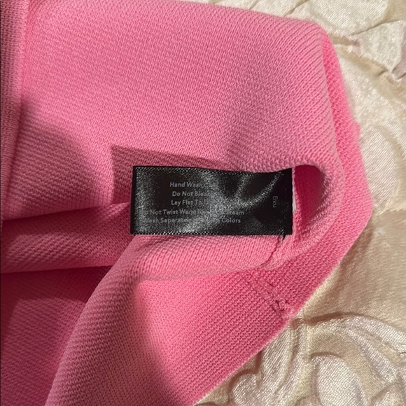 New With Tags- Pink Crochet Sleeve Top - Picture 6 of 6